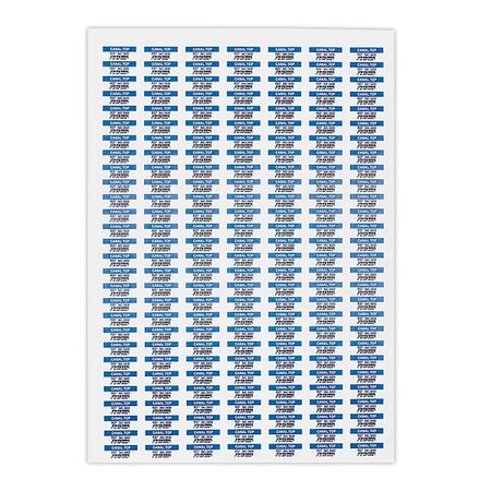 Étiquette polyester blanche mat 199 6x144 5 mm (lot de 100)