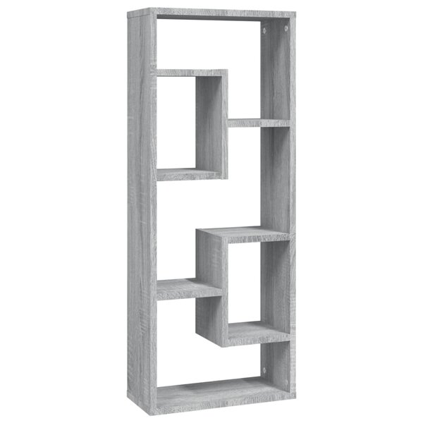 vidaXL Étagère murale Sonoma gris 36x16x90 cm Bois d'ingénierie