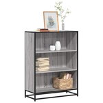vidaXL Bibliothèque sonoma gris 80 5x35x107 5 cm bois d'ingénierie