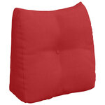 vidaXL Coussin de Dos Rouge 45 x 24 x 50 cm tissu