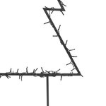 vidaXL Décoration lumineuse arbre de Noël avec piquets 115 LED 90 cm