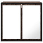 vidaXL Armoire à miroir de salle de bain chêne marron bois ingénierie