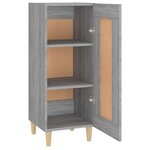 vidaXL Buffet Sonoma gris 34 5x34x90 cm Bois d'ingénierie