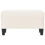 Banc banquette crème 70 x 35 x 41 cm synthétique 02_0010612