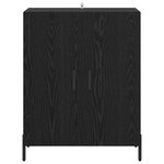 vidaXL Buffet Chêne noir 69 5 x 34 x 90 cm Bois d'ingénierie