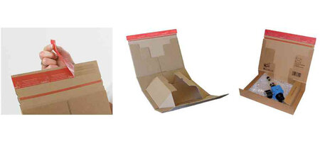 Pochettes d'expédition Carton Marron - A4+ 250 x 351 mm COLOMPAC Emballage