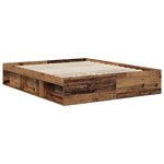 vidaXL Cadre de lit Bois ancien 160 x 200 cm Bois de pin massif