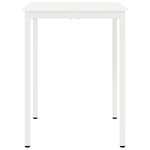 vidaXL Table de bar Blanc 110 x 55 x 105 cm Bois de pin massif