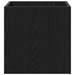 vidaXL Boîte à plantes Chêne noir 40 x 40 x 40 cm Bois d'ingénierie