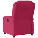 vidaXL Fauteuil inclinable rouge bordeaux velours