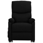 vidaXL Fauteuil de massage Noir Tissu