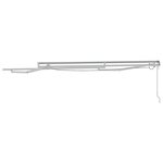 vidaXL Cadre d'auvent Blanc 350 x 250 cm Aluminium