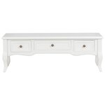 vidaXL Meuble TV Blanc 100 x 35 x 35 cm Bois