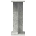 vidaXL Support de Plante 2 pièces Gris béton 25 x 25 5 x 60 5 cm
