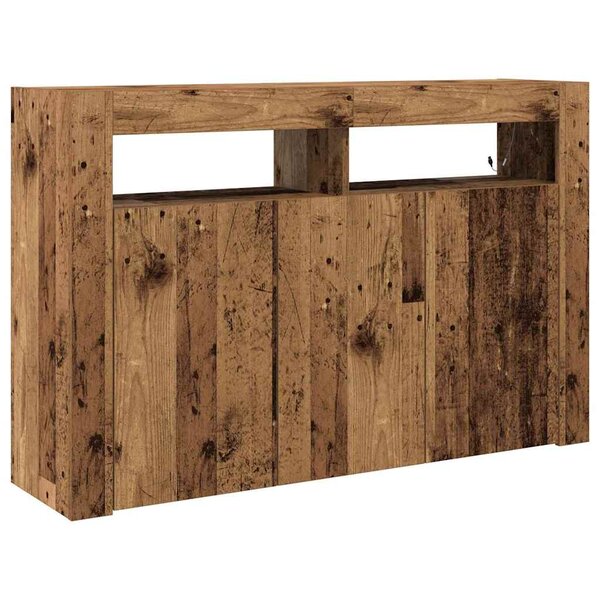 vidaXL Buffet Bois ancien 116 x 30 x 75 cm Bois d'ingénierie