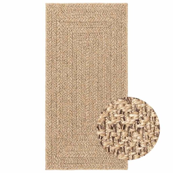 vidaXL Tapis ZIZUR 60x110 cm aspect de jute intérieur et extérieur