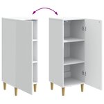 vidaXL Buffet Blanc 33 x 34 5 x 90 cm Bois d'ingénierie