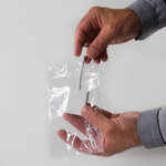 Lot de 100 sachets plastiques à fermeture zip 120x170mm standard 50µ