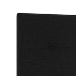 Tête de lit LED vidaXL avec boutons capitonnés noire 100 cm en tissu