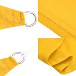 vidaXL Voile d'ombrage 160 g/m² rectangulaire jaune 5x8 m PEHD