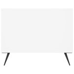 vidaXL Table basse blanc 90x50x40 cm bois d'ingénierie