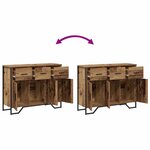 vidaXL Buffet Bois ancien 97 x 32.5 x 74.5 cm Bois d'ingénierie