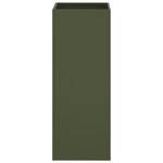vidaXL Jardinière vert olive 32x29x75 cm acier