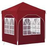 vidaXL Tente de fête pop-up 192 x 192 x 245 cm Bordeaux