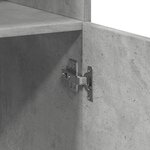 vidaXL Buffet haut gris béton 80x42 5x249 cm bois d'ingénierie