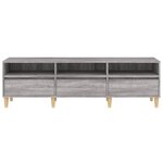 vidaXL Meuble TV Sonoma gris 150x30x44 5 cm bois d'ingénierie