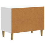 vidaXL Cabinet de chevet Blanc 62 x 34 5 x 48 cm Bois d'ingénierie