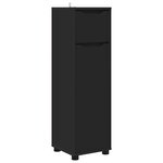 vidaXL Ensemble de mobilier de salle de bain avec tiroir 4 Pièces Noir