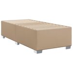 vidaXL Cadre de lit Cappuccino 100x200 cm Similicuir
