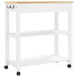 vidaXL Chariot de cuisine MONZA 84x40x88 5 cm bois massif de pin