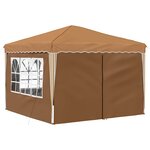 vidaXL Tente de fête pop-up 288 x 288 x 245 cm Beige Tissu Oxford