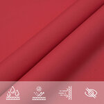 vidaXL Voile d'ombre Rouge 6 x 2 5 m 100   polyester Oxford