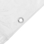 vidaXL Couverture pour plantes Transparent 5 x 10 m PVC