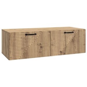 vidaXL Meuble TV mural 98 x 41 x 30 cm Chêne artisanal