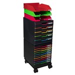 Set À Roulettes Pour Modulos Roller Set Office - Noir - Exacompta