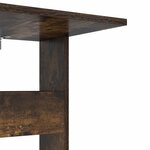 vidaXL Table d'appoint Chêne fumé 40 x 35 x 60 5 cm Bois d'ingénierie