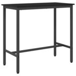 vidaXL table Chêne noir 100 x 50 x 90 5 cm Bois d'ingénierie et acier
