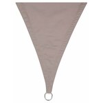 Perel Voile d'ombrage triangulaire 3 6 m Couleur taupe GSS3360TA