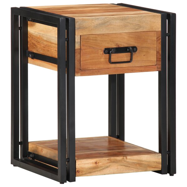 vidaXL Table de nuit 40x35x50 cm en bois d'acacia massif