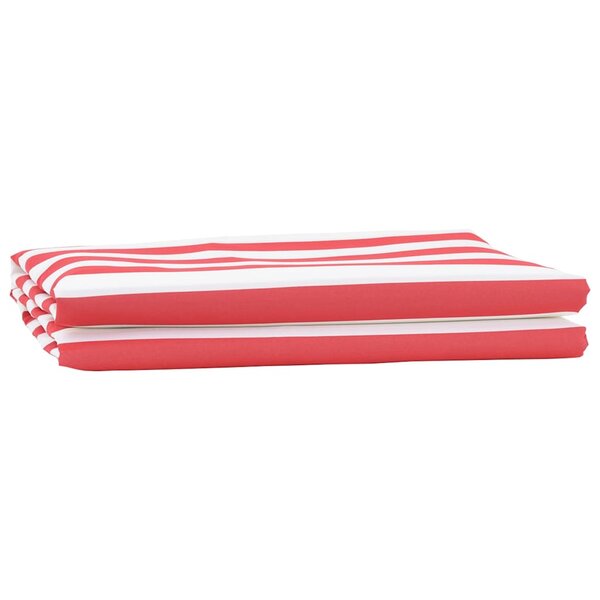 vidaXL Toile de rechange pour store banne Rouge et blanc 10 x 1.6 m