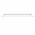 vidaXL Auvent Rétractable Blanc 400 × 350 cm Tissu  Métal