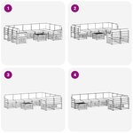 vidaXL Ensemble de canapés d'extérieur 8 Pièces Blanc et Anthracite