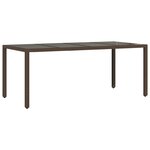 vidaXL Ensemble à manger de jardin et coussins 9 Pièces marron poly rotin