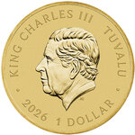 Monnaie TOGETHER FOREVER Peppa Pig Cupronickel 1$ Tuvalu 2026