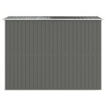 vidaXL Abri de jardin Gris clair 192x274x223 cm Acier galvanisé