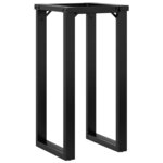 vidaXL Pieds de table à manger cadre en O 40x40x73 cm fonte